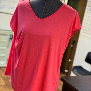 District Orange Cap Sleeve Relaxed Blouse